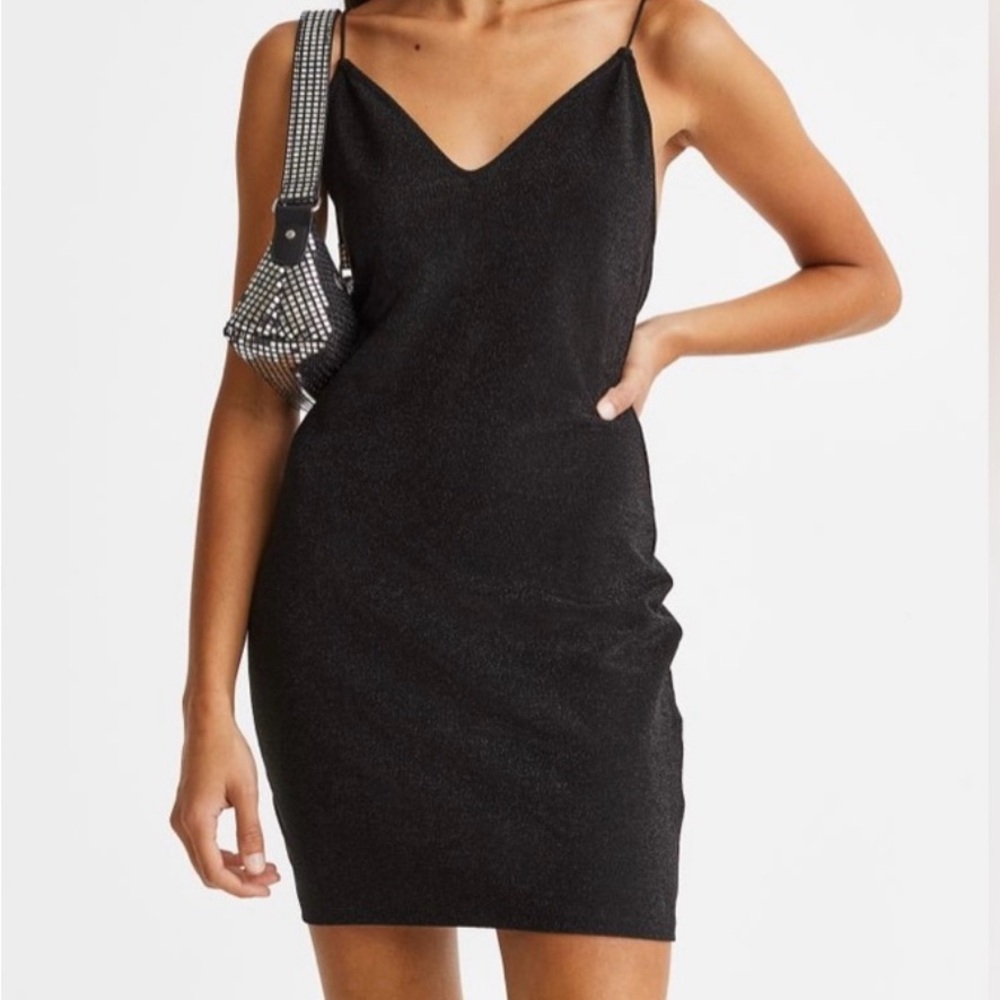 H&M Elegant Black Mini Dress